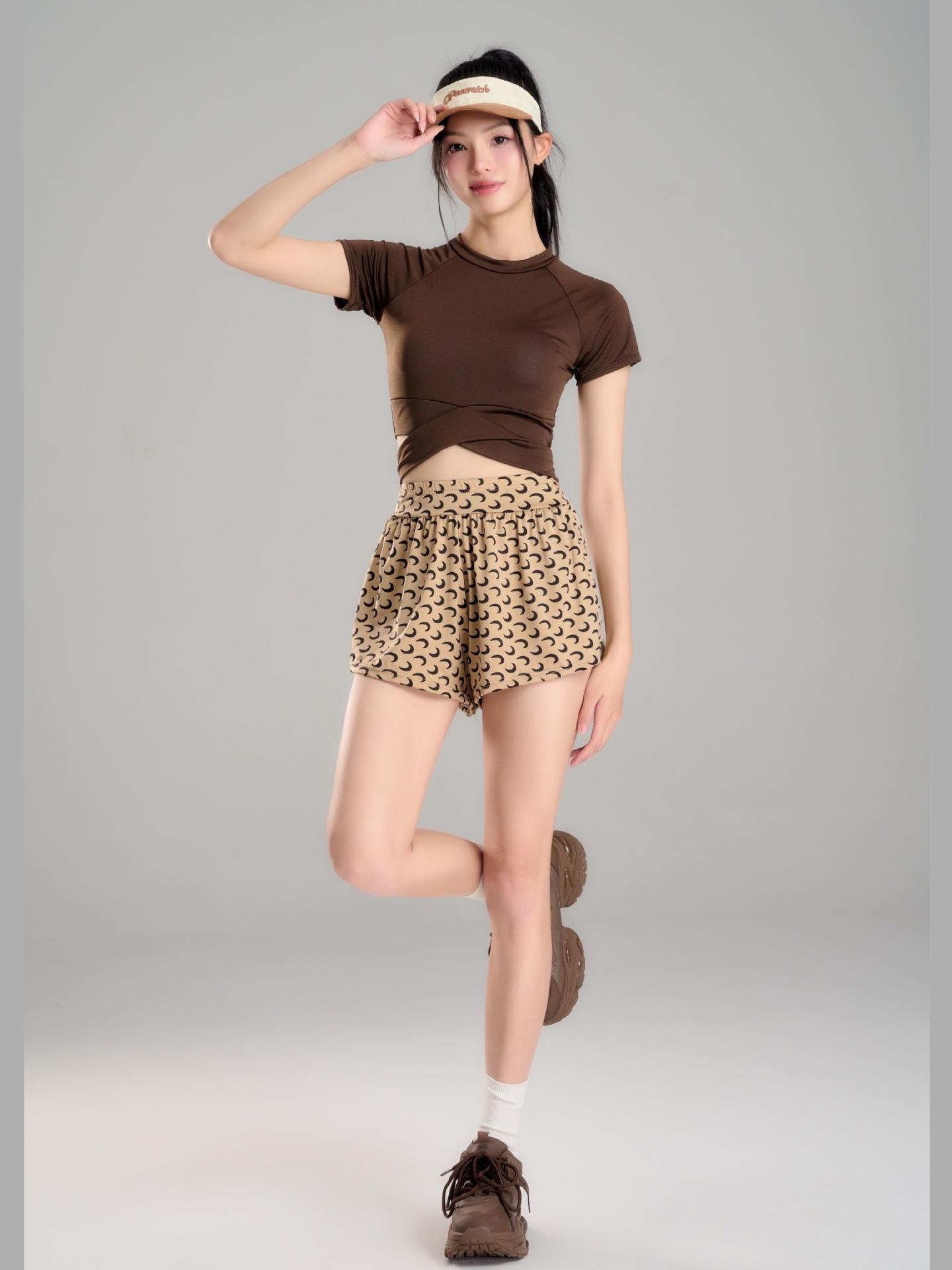 2025新款韩版显瘦保守高腰平角学生泡温泉分体运动泳衣女三件套