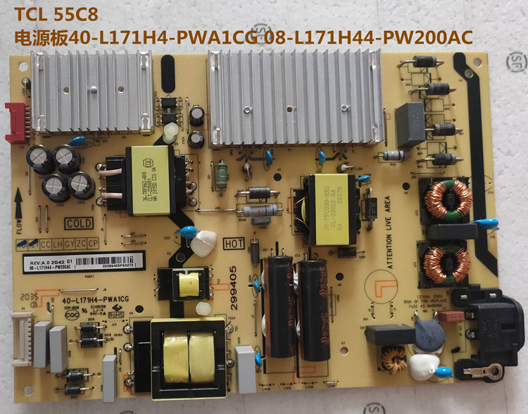 原装拆机 TCL 55C8电源板 40-L171H4-PWA1CG 08-L171H44-PW200AC