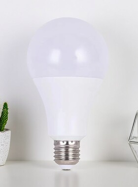 led灯泡超亮白光E27螺口暖光恒流护眼防水家用工厂室内照明灯泡