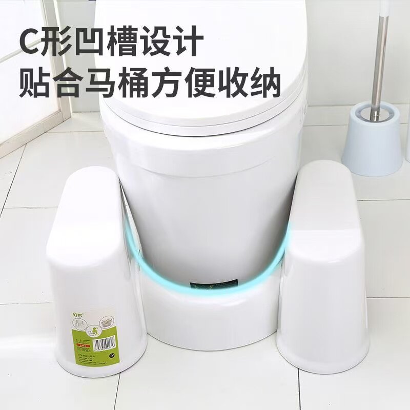 马桶凳脚凳厕所脚踩凳家用加厚上蹲坑神器成人儿童坐便凳加高踩脚