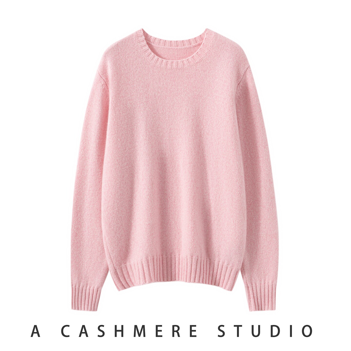 2025秋冬新款女羊绒衫100%纯山羊绒圆领加厚宽松休闲针织上衣套衫