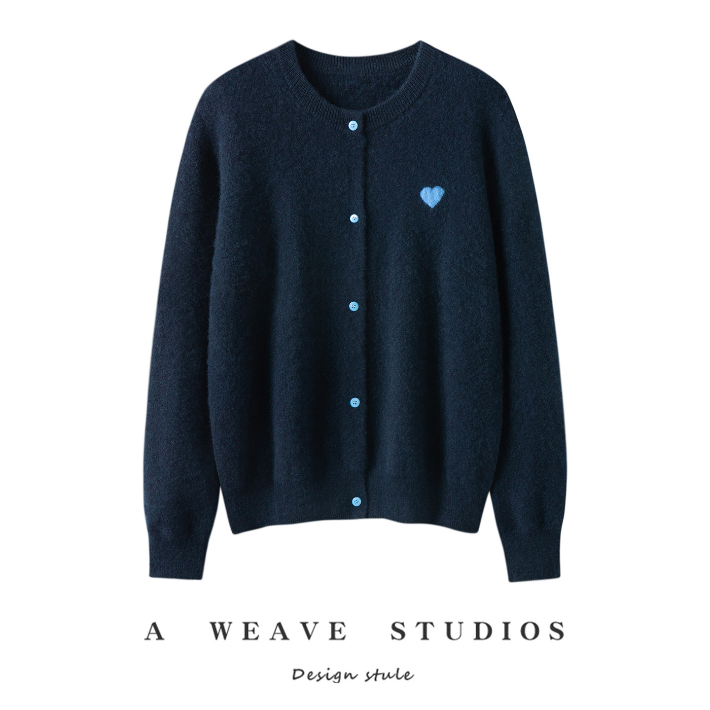 25秋冬新款100%纯山羊绒女圆领爱心刺绣宽松软糯针织开衫百搭外套,女装/女士精品,羊绒衫,淘宝优惠券,粉丝福利购,淘宝优惠卷