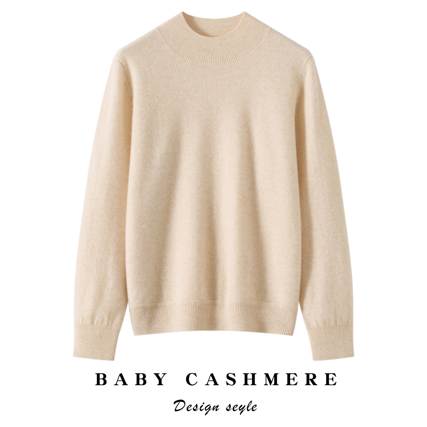 秋冬新款100%纯山羊绒衫女半高领常规宽松百搭亲肤保暖针织打底衫,女装/女士精品,羊绒衫,淘宝优惠券,粉丝福利购,淘宝优惠卷