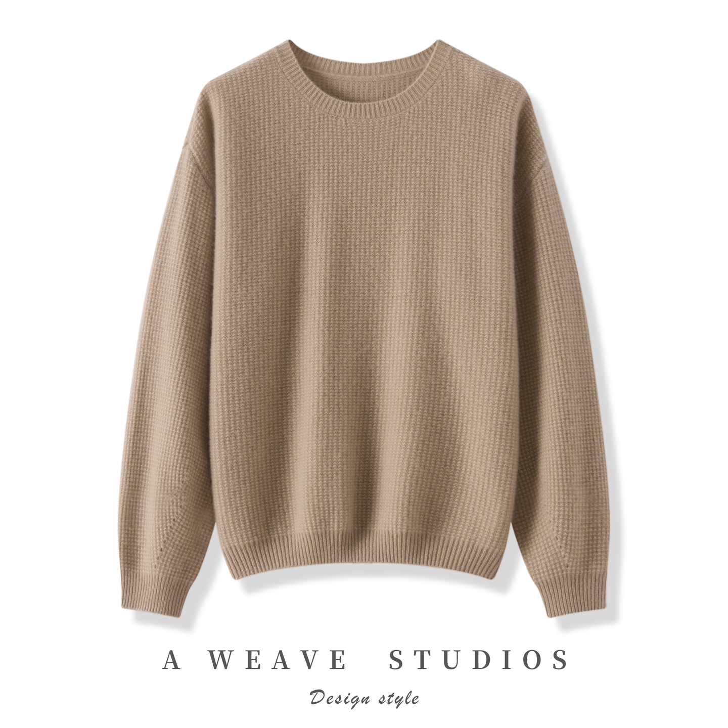 2025秋冬新款100%纯山羊绒衫圆领加厚女款保暖纯色针织套头羊绒衫