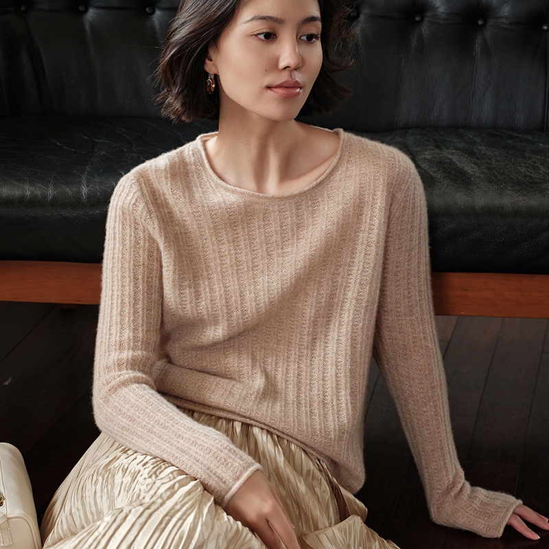 100%山羊绒衫针织毛衣薄款打底衫