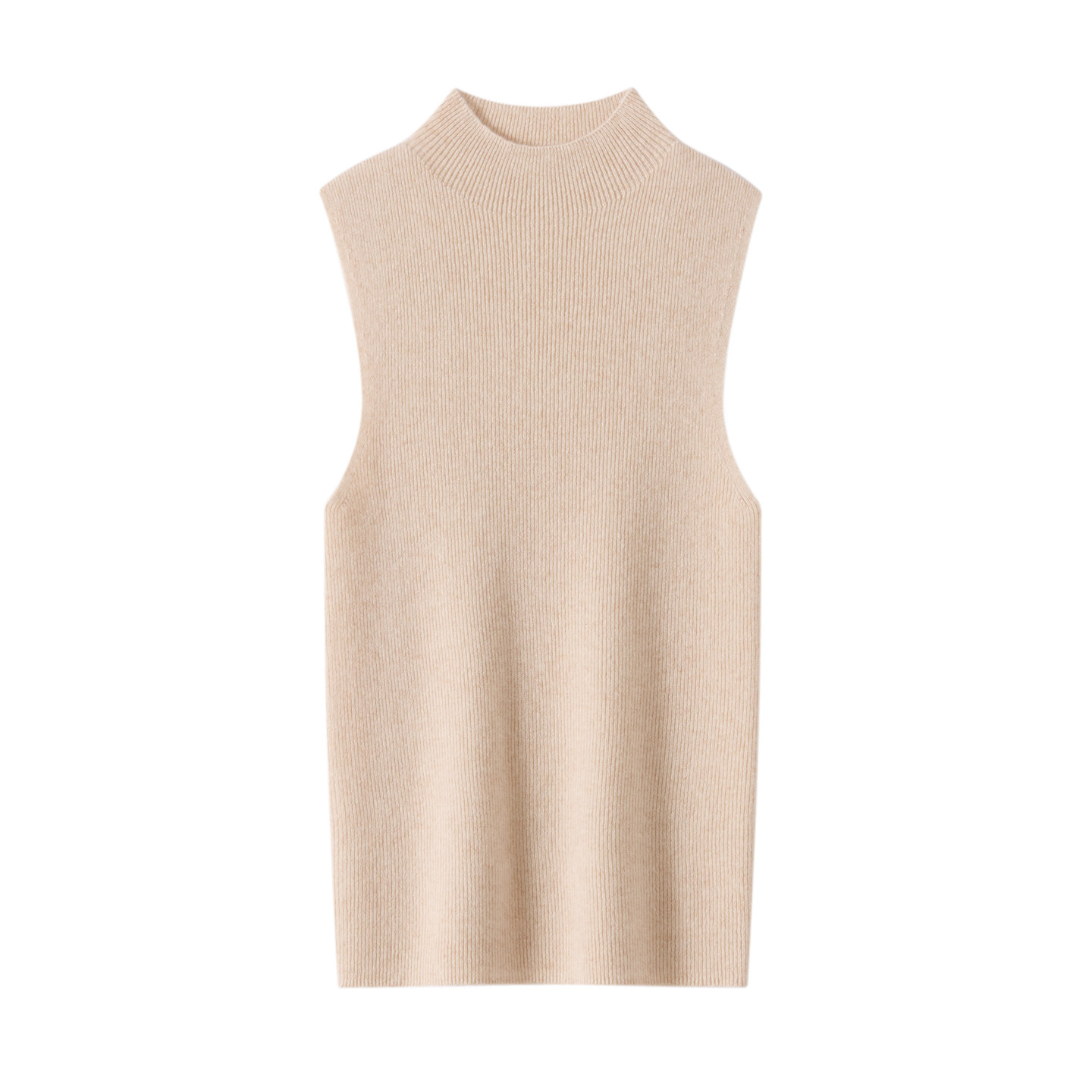 秋冬新款100%纯山羊绒无袖针织背心女半高领修身显瘦内搭打底毛衣,女装/女士精品,羊绒衫,淘宝优惠券,粉丝福利购,淘宝优惠卷