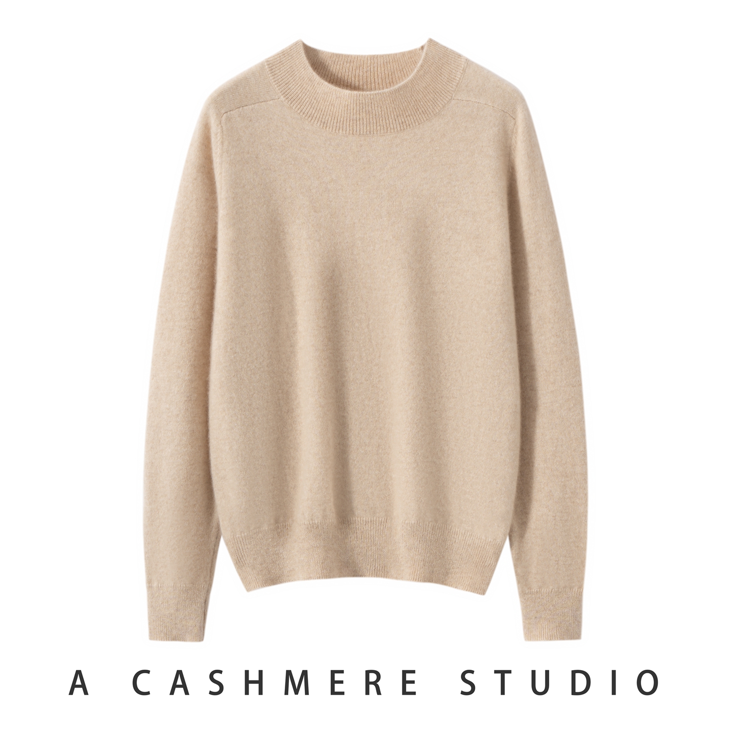 2025秋冬新款100%纯山羊绒衫女士插肩袖半高领打底衫通勤百搭毛衣