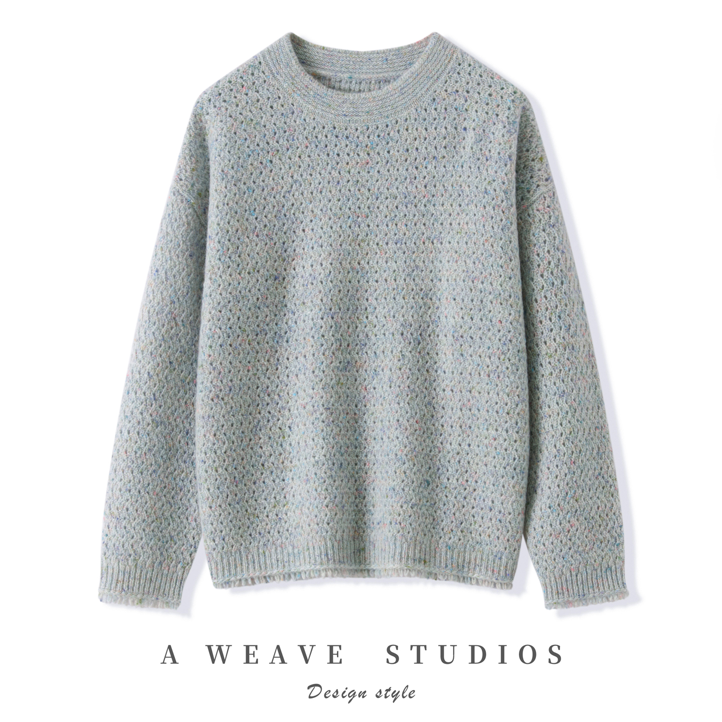 2025秋冬新款女羊绒衫100%纯山羊绒圆领加厚纯色宽松休闲针织套衫