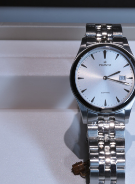 瑞士百浪多/PRONTO超薄石英机芯男表