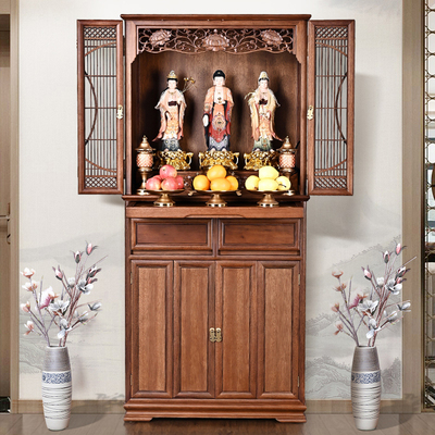 实木金花梨木佛龛佛台神台神龛佛柜供桌佛台供台家用中式现代简约
