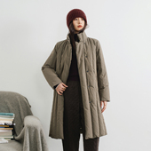 橄榄绿中长款 梭家｜ZUI好 自己｜新雪丽高效保暖 棉服秋冬外套