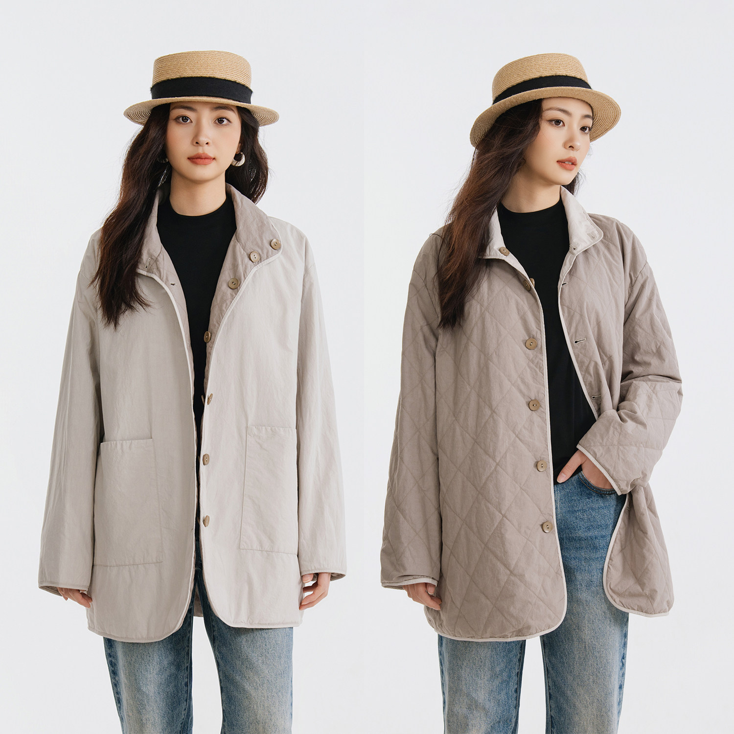 梭家｜末散场｜新雪丽棉服高效保暖 早春匹马棉长袖薄款棉服外套