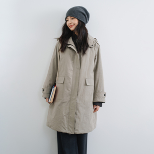 梭家｜长风｜新雪丽高效保暖 棉服 精选新疆长绒棉日系连帽中长款