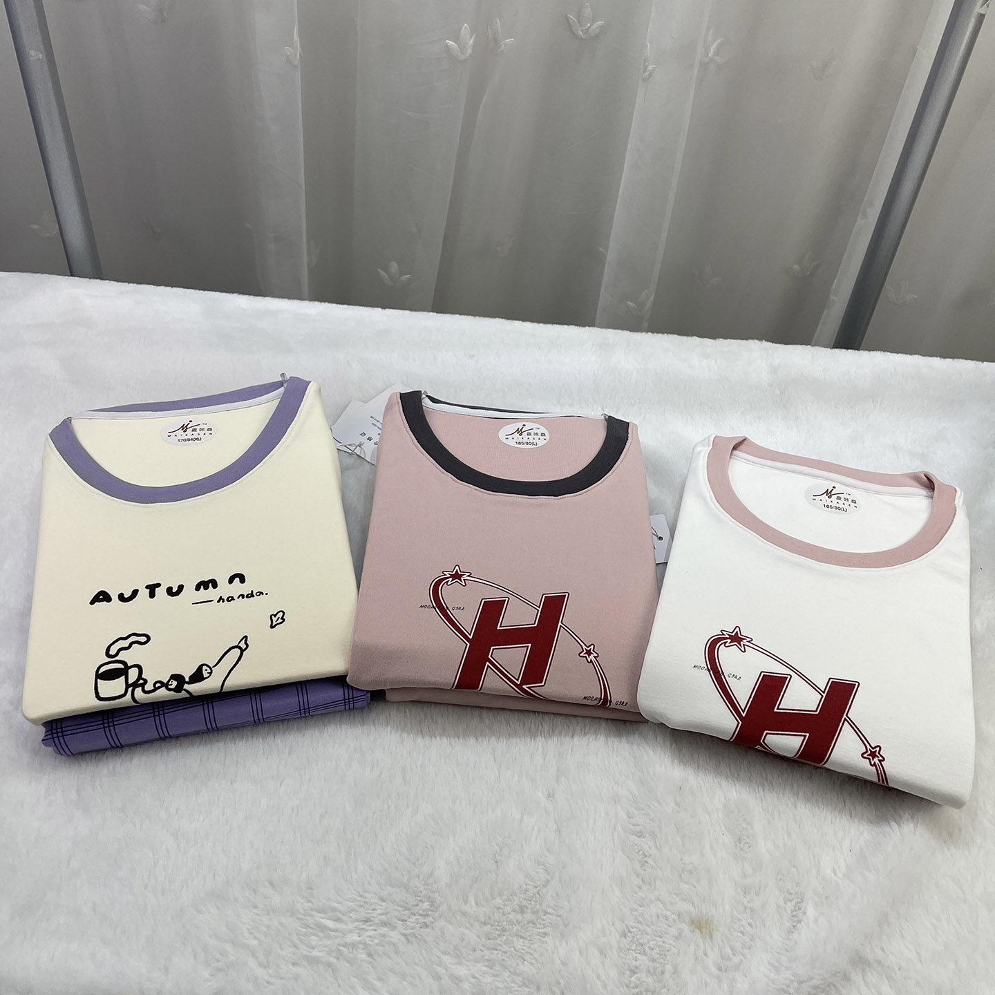 165-180女大童亲肤棉盒装内衣套装学生秋衣秋裤两件套少女装