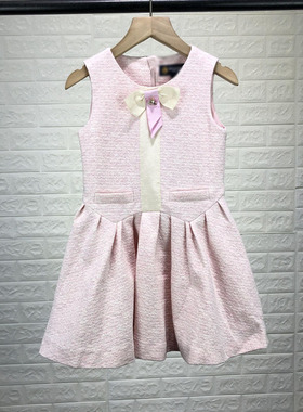 衣L高端品牌撤柜童装中大童女童无袖连衣裙儿童春秋背心裙正品 EK