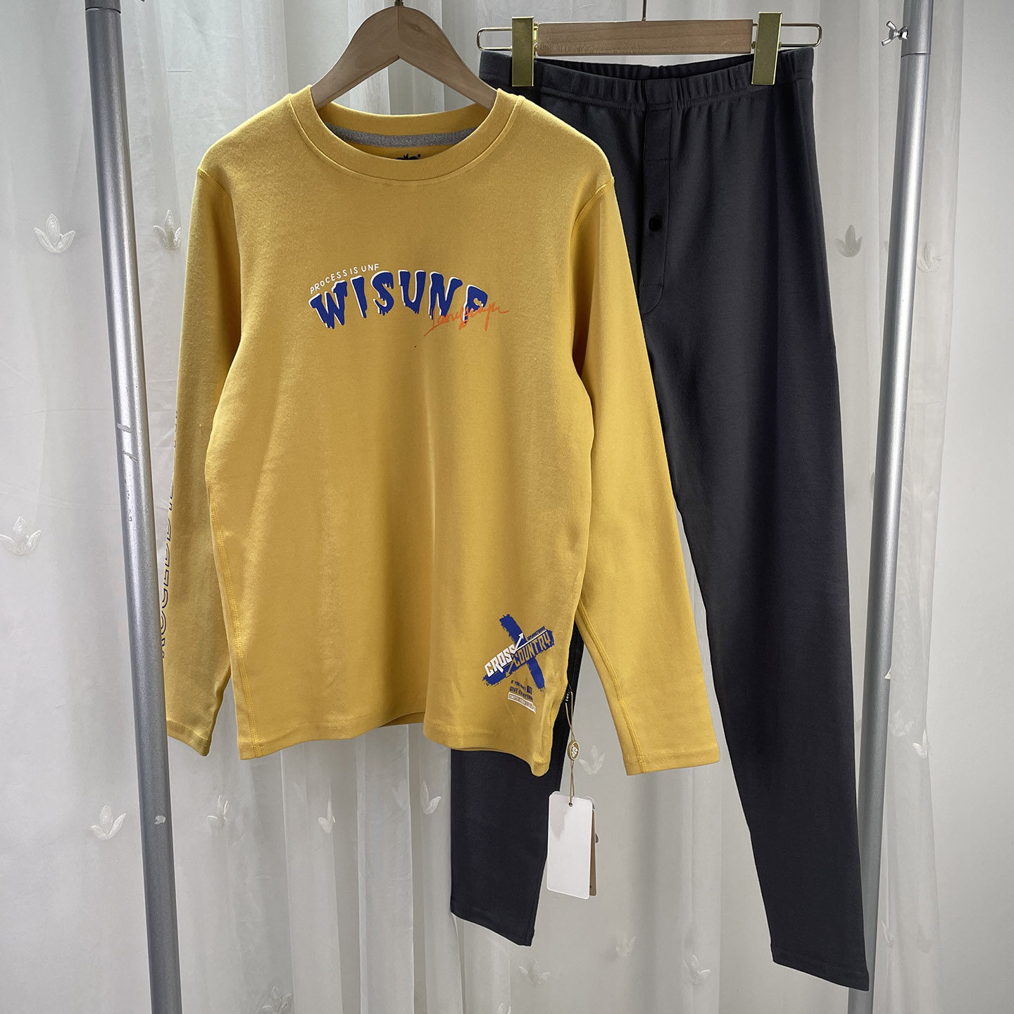 165 170男大童精梳棉内衣套装青少年学生儿童秋衣秋裤2件套 盒装