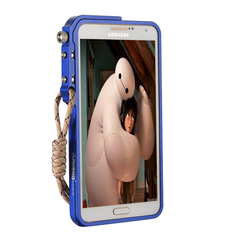 KANENG Mechanical Arm Trigger Aluminum Bumper Metal Frame Case Cover for Samsung Galaxy Note 4 N9100