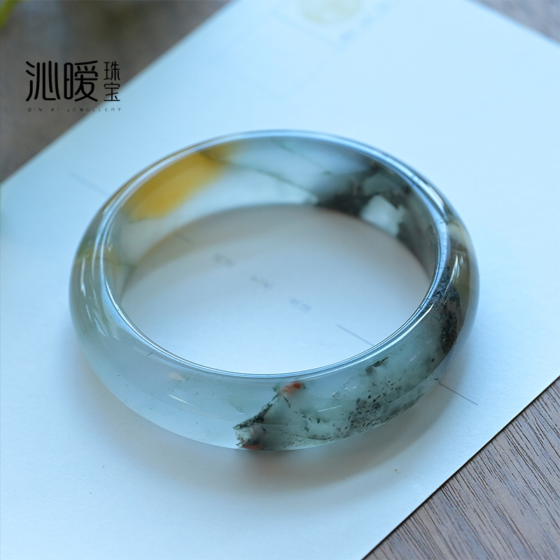 实拍天然玛瑙手镯原色无优化女款