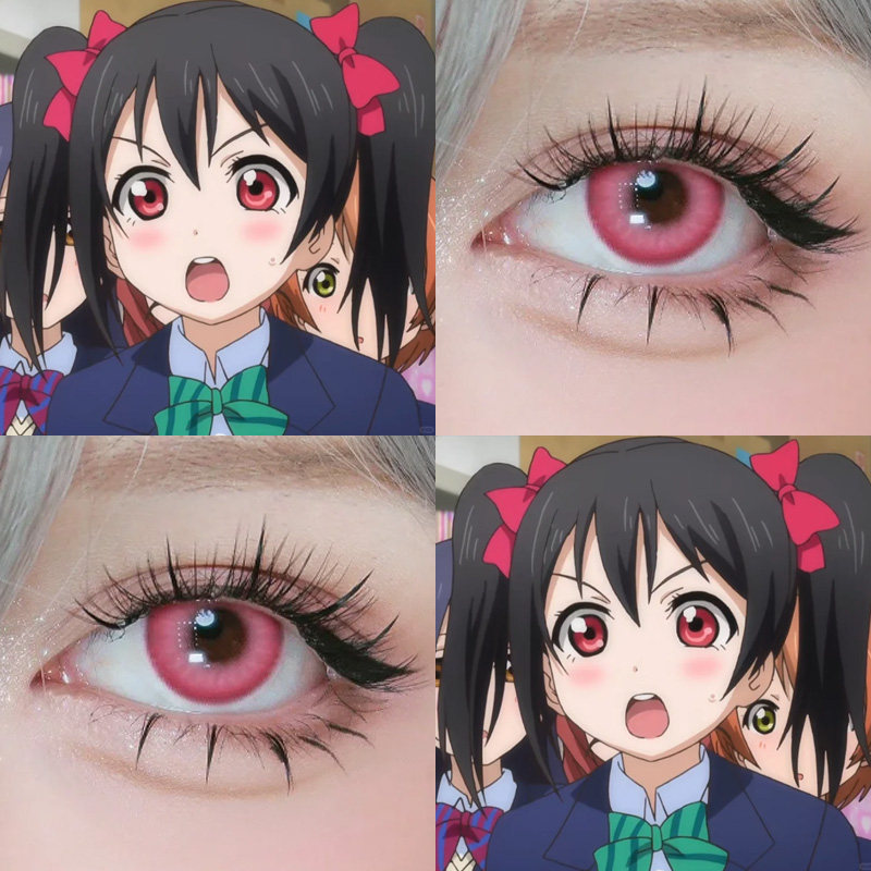 矢泽妮可COS美瞳粉红色动漫loveliive二次元偶像计划矢泽日香若HN