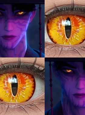 猎魔男团cos美瞳秦宇金色日抛时空金黄色光晕金色次元闪光显贺JA