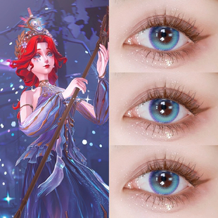 渔女美瞳cos垂泪的神女第五人格cosplay年抛蓝紫色显色送护理液HN