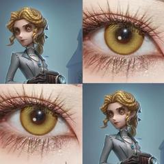 第五人格记者cos美瞳半年抛永恒爱丽丝德罗斯显色yukion漫感棕JA