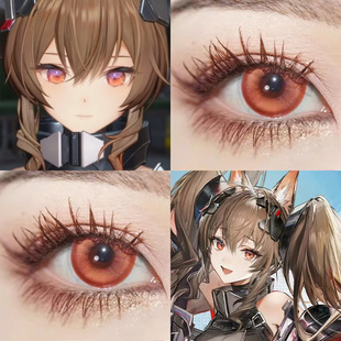 洁尔佩塔COS美瞳明日方舟元气橙迈阿密橘火灵珠莲蓉流心显色婷Ja