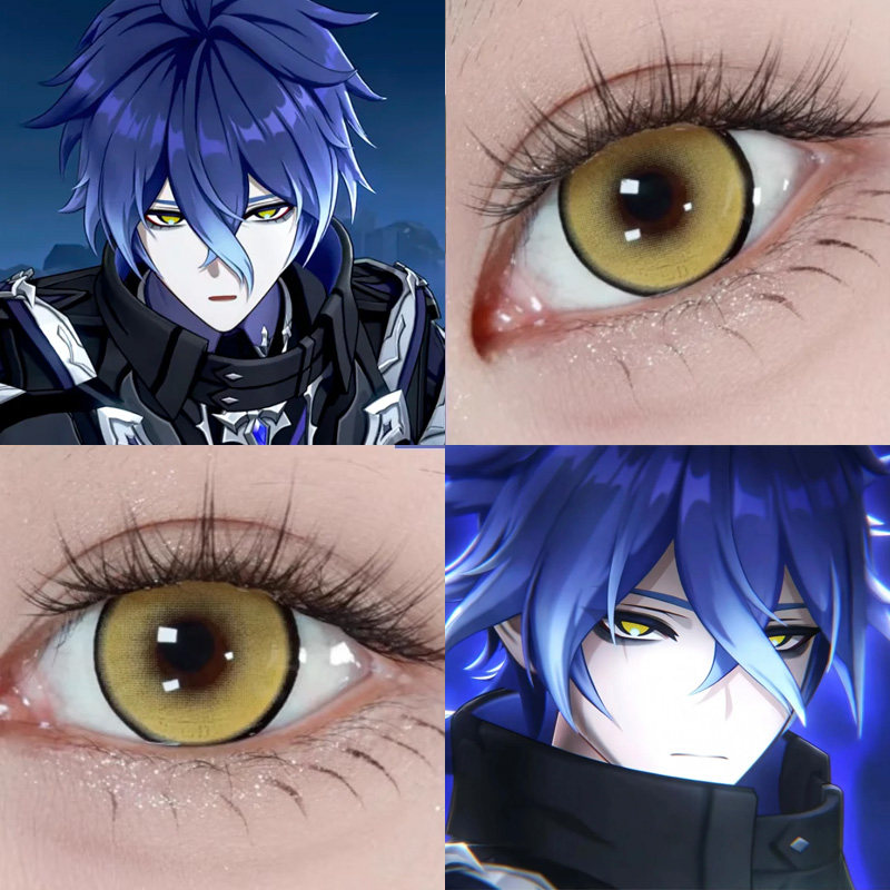 原神菲林斯cos美瞳空月之歌冰糖金黄绿香蕉金羽凤凰半熟芝士婷Ja