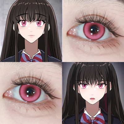 秀荷COS美瞳DARKMOON月之神壇ENHYPEN粉水三千星籁粉色蔓越莓汁Ja