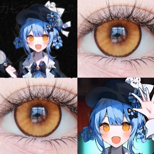 橘雪莉cos美瞳橙橘色魔法少女的魔女审判琉璃棕宝石橘棕漫展贺JA