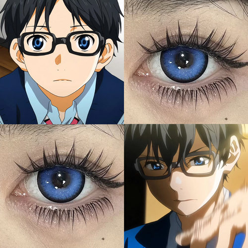 有马公生COS美瞳圣蓝星光四月是你的谎言雾面鳄宫园薰机械姬紫Ja