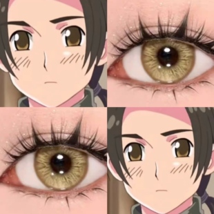 王耀cos美瞳金棕色日抛黑塔利亚水水茶晶黄色光晕明月清风显贺JA