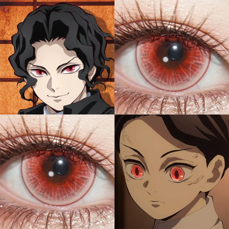 鬼舞辻无惨cos美瞳半年抛