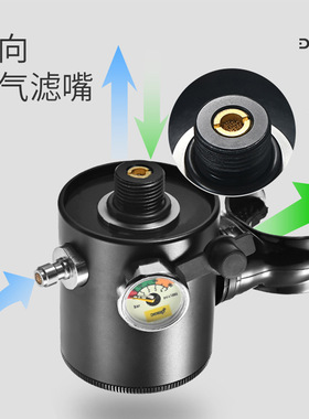 DIDEEP 0.5L 新款水肺氧瓶潜水教学水下呼吸潜水装备呼吸氧气罐