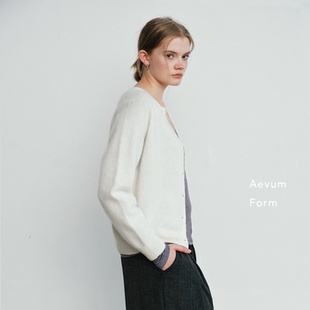 Form 无缝一体针织衫 2025秋季 山羊绒拉毛开衫 毛衣 新款 Aevum