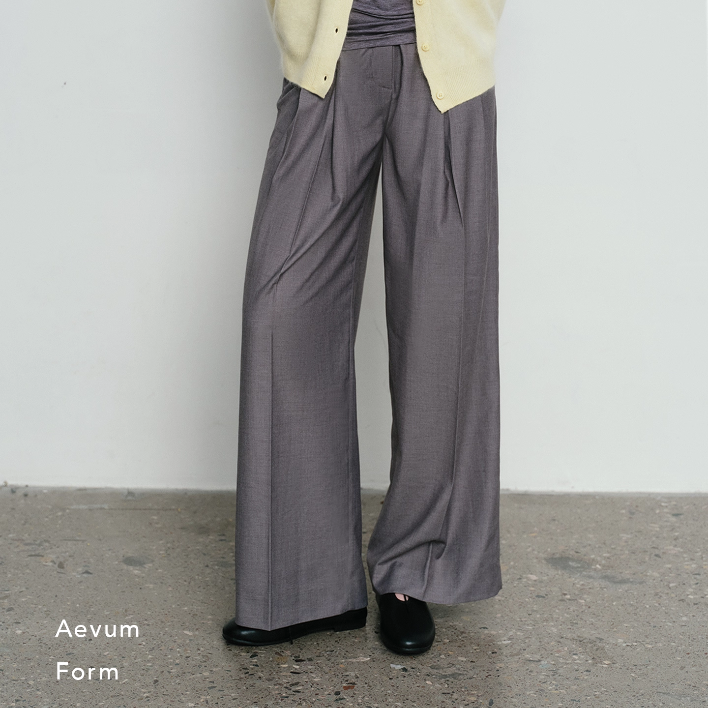 AevumForm天丝莫代尔褶裥西裤