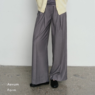 天丝莫代尔褶裥休闲高腰西裤 Aevum 新款 2025秋季 Form
