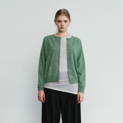 AevumForm山羊绒拉毛开衫毛衣