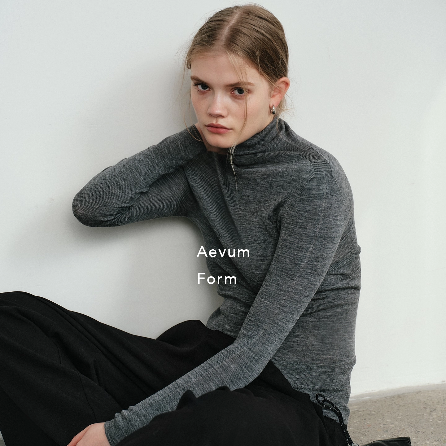 Aevum Form2025秋季新款德国Biella扬子纱岛精机无缝一体针织衫