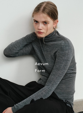 Aevum Form2025秋季新款德国Biella扬子纱岛精机无缝一体针织衫