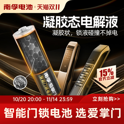 南孚爱掌门智能门锁电池