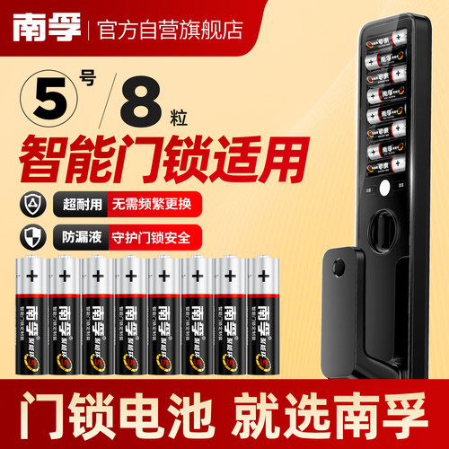 南孚门锁定制装智能门锁5号电池