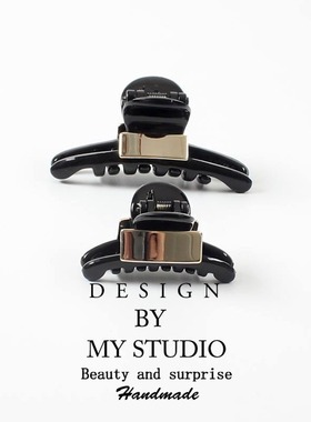 小号抓夹发夹韩国饰品欧美简约百搭发抓马尾夹刘海夹中号顶夹发卡