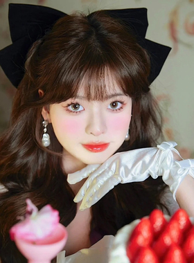 高级的法式~硬挺版超大号黑色丝绒蝴蝶结头饰发夹显脸小夸张发饰