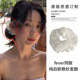 低丸子头头绳头花夏季 fever同款 韩系白色欧根纱大肠发圈2026新款