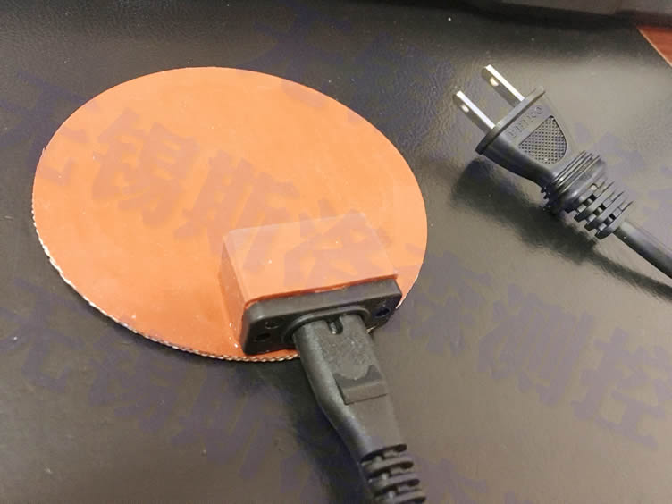 插头式硅橡胶加热 食品级硅橡胶加热板 圆形加热板 自控温加热板