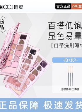 VEECCI/唯资丝带幻想十一色眼影盘持久不脱妆多色眼影彩妆珠光闪