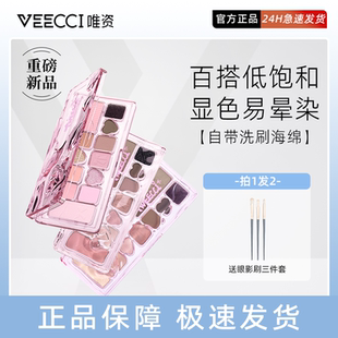 VEECCI/唯资丝带幻想十一色眼影盘持久不脱妆多色眼影彩妆珠光闪