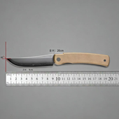 肥后守日式 北山物志 水火 折叠刀SLD三枚夹钢铜柄户外便携水果刀