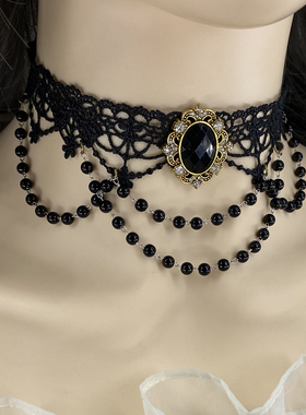 欧式复古原创百搭蕾丝项链